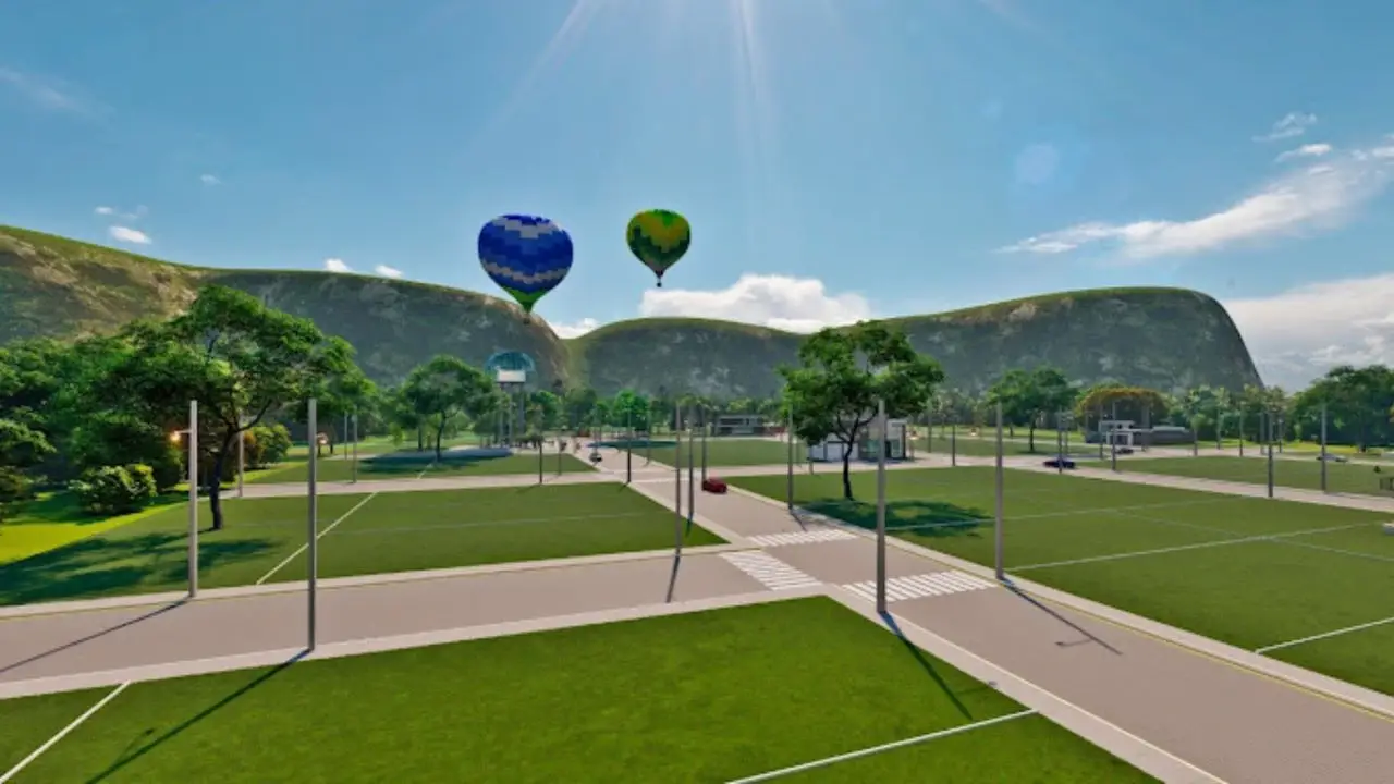 Projeto do loteamento Mirante dos Canyons
