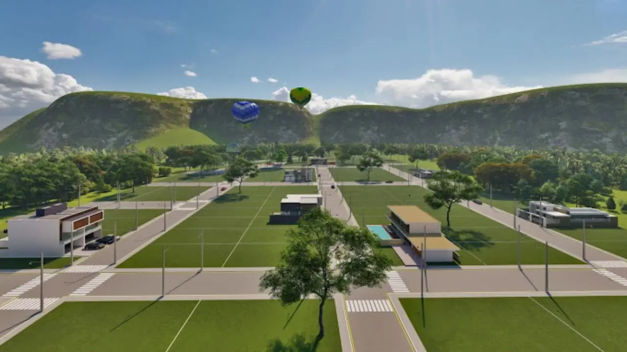 Projeto do loteamento Mirante dos Canyons
